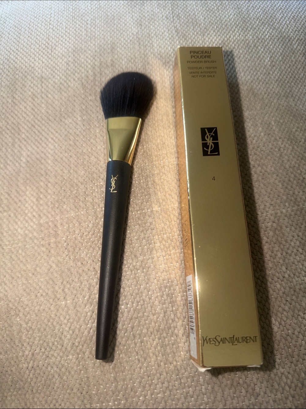 Yves Saint Laurent Black and Gold Powder Brush